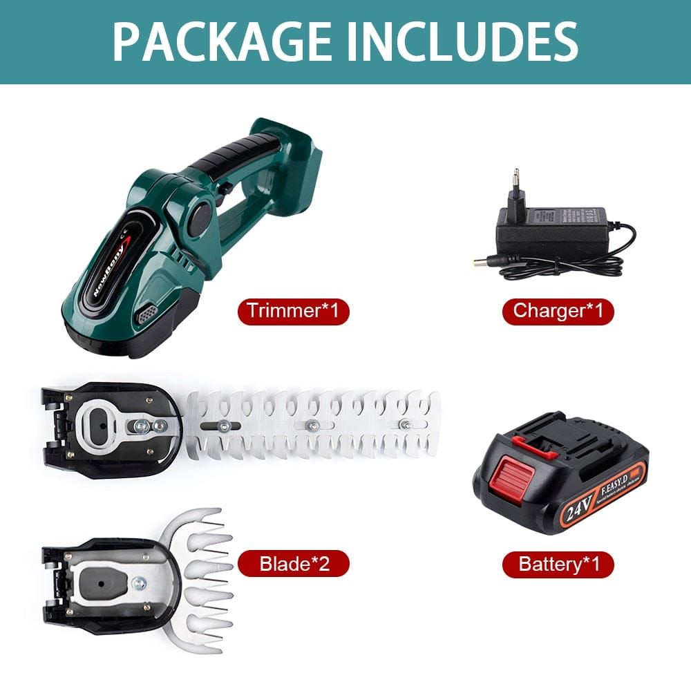 HedgeGenie™️- 2 In 1 Cordless Electric Hedge Garden Trimmer - strohmly.com