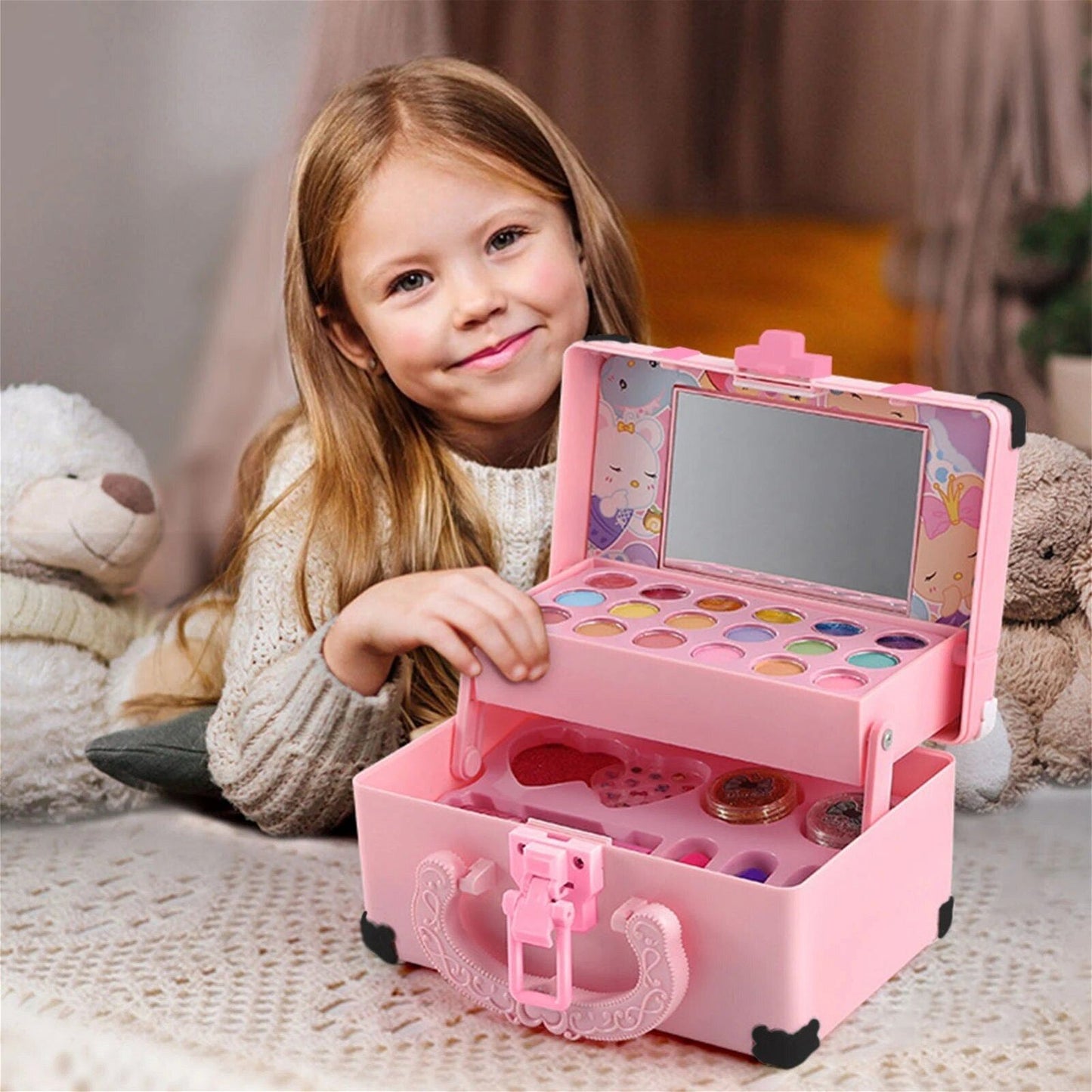 KidGlam - Kids Washable Makeup Beauty Kit - strohmly.com