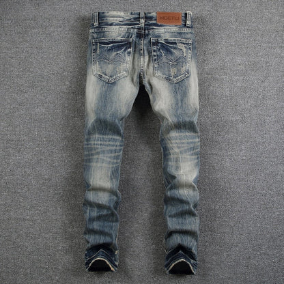 Mens Destroyed Ripped Jeans