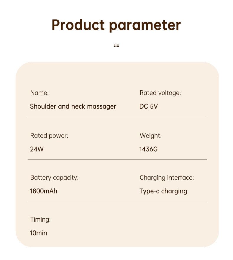 Heating Vibration Neck Massager - strohmly.com