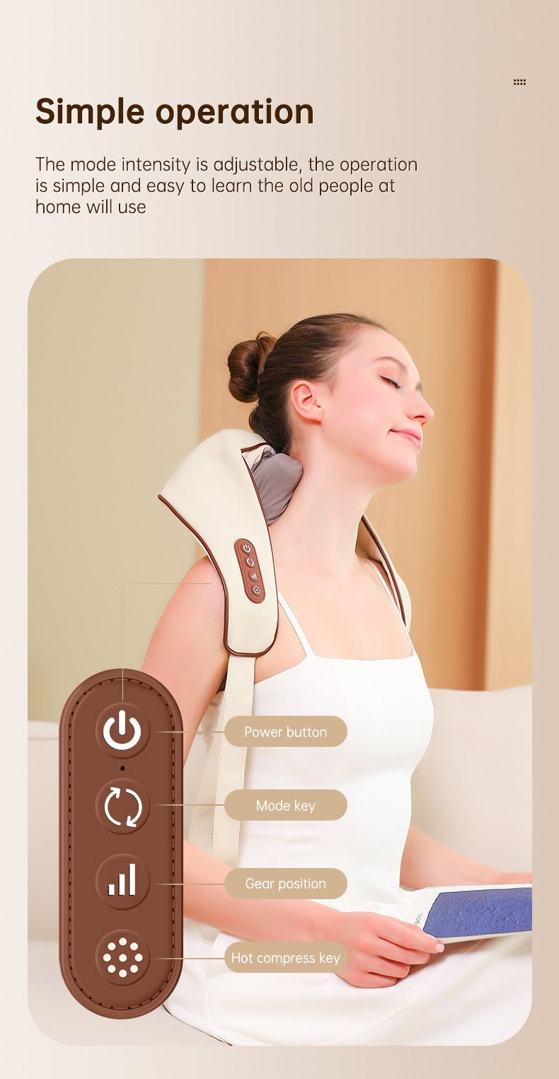 Heating Vibration Neck Massager - strohmly.com