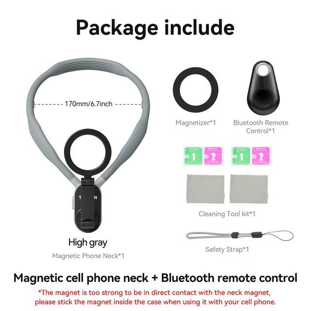 MagSnap - Magnetic Neck Hold Mount Selfie Stick Tripod - strohmly.com