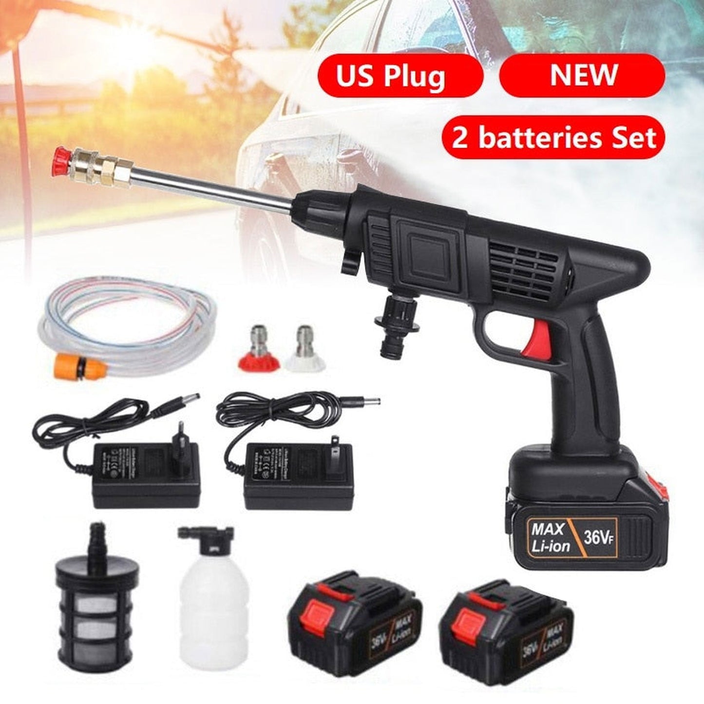 PressureSpray™ ProClean - Cordless Portable High Pressure Spray Water Gun - strohmly.com