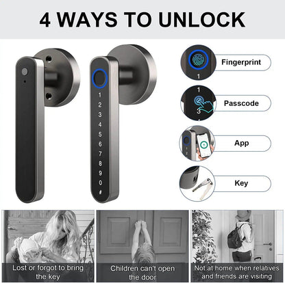 SecureTouch™ Smart Fingerprint Door Lock - strohmly.com
