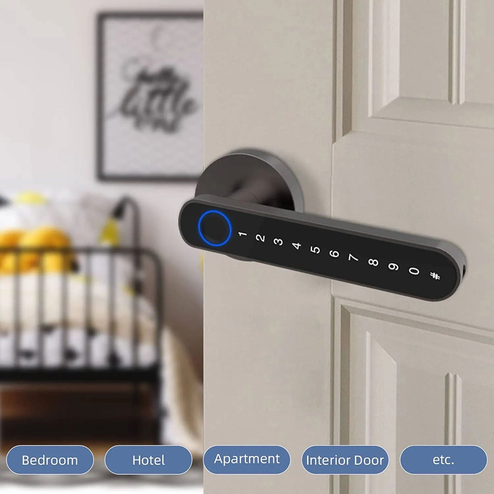 SecureTouch™ Smart Fingerprint Door Lock - strohmly.com