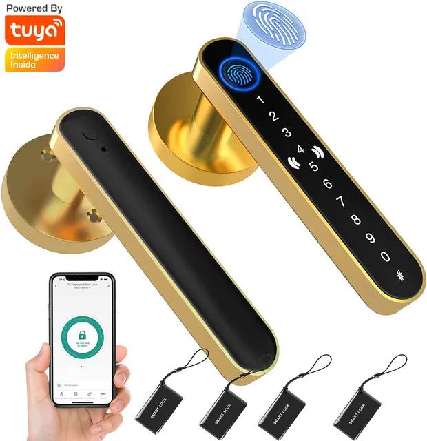 SecureTouch™ Smart Fingerprint Door Lock - strohmly.com