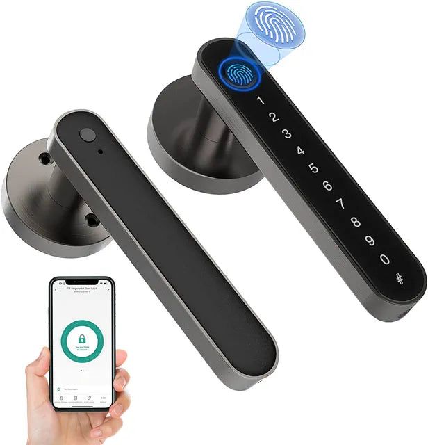 SecureTouch™ Smart Fingerprint Door Lock - strohmly.com