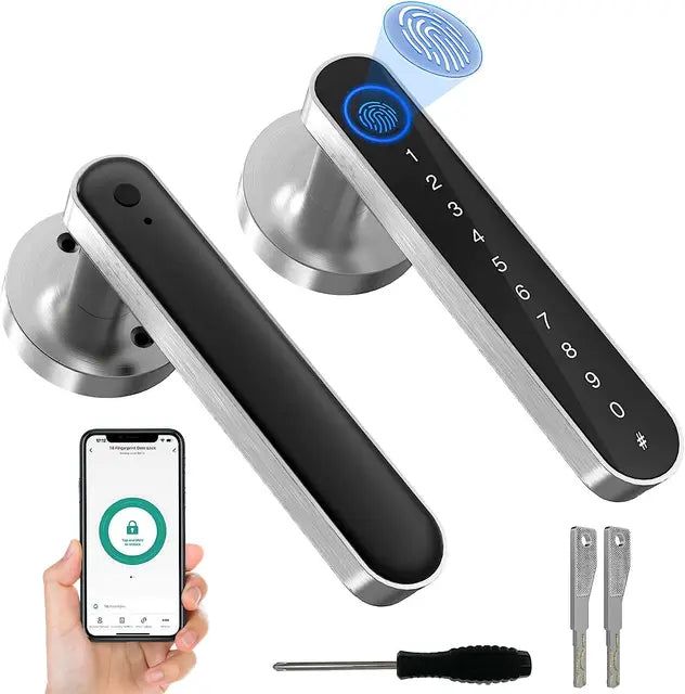 SecureTouch™ Smart Fingerprint Door Lock - strohmly.com