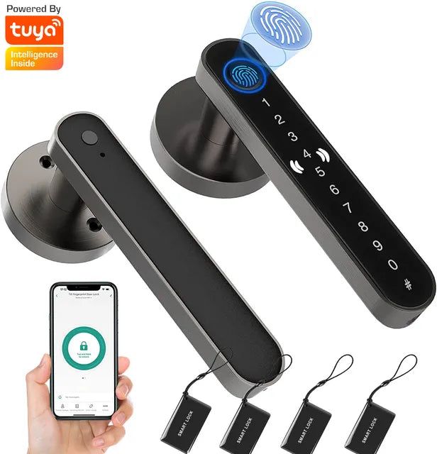SecureTouch™ Smart Fingerprint Door Lock - strohmly.com