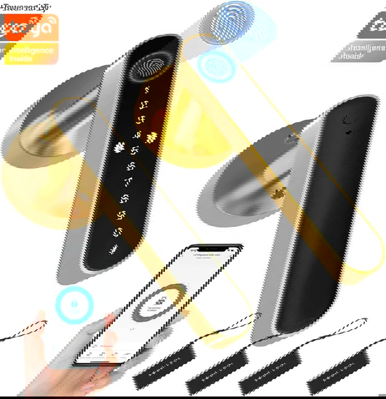 SecureTouch™ Smart Fingerprint Door Lock - strohmly.com