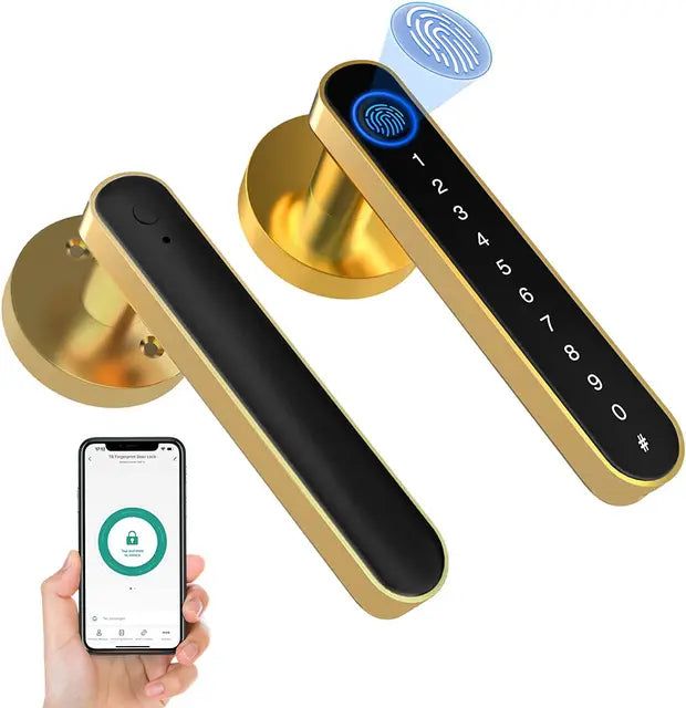 SecureTouch™ Smart Fingerprint Door Lock - strohmly.com
