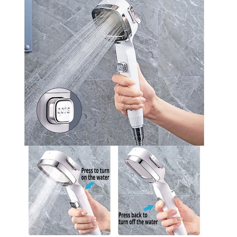 ShowerBoost - 4 Modes High Pressure Shower Head - strohmly.com